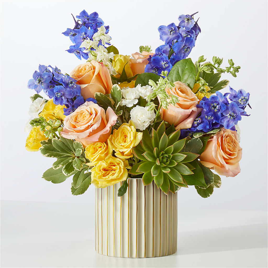 Cobalt Reverie Bouquet – Floral Villa, Whitewater WI
