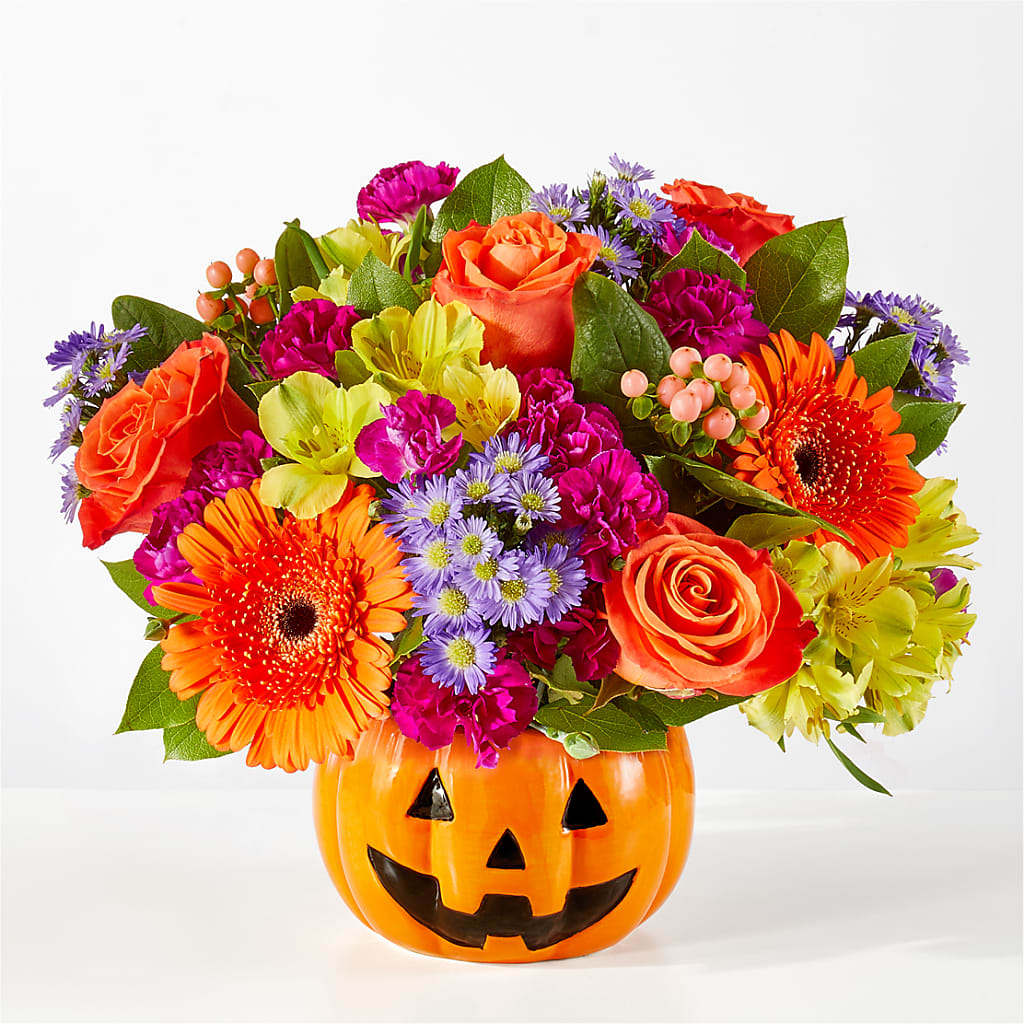 Tricks & Treats Pumpkin – Floral Villa, Whitewater WI
