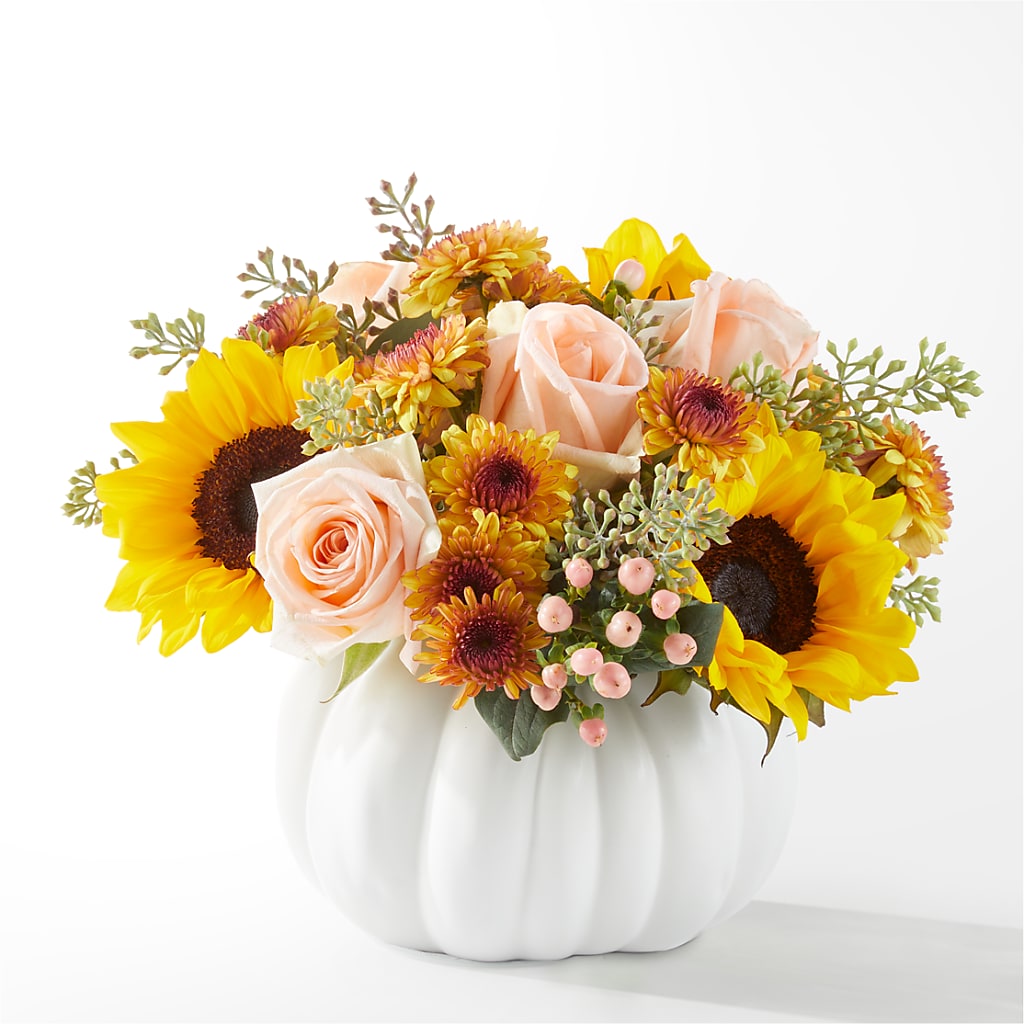 Pumpkin to Talk About Bouquet – Floral Villa, Whitewater WI
