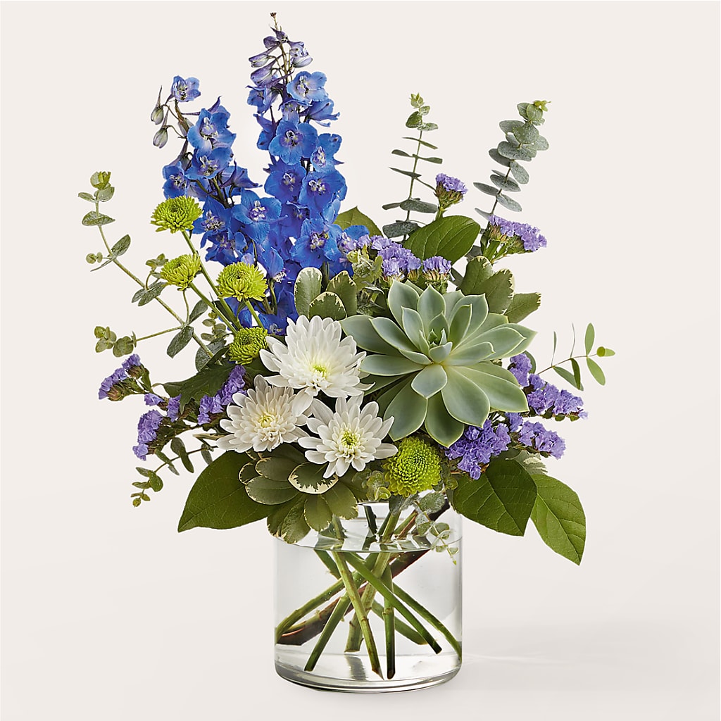 Cerulean Waves Bouquet – Floral Villa, Whitewater WI