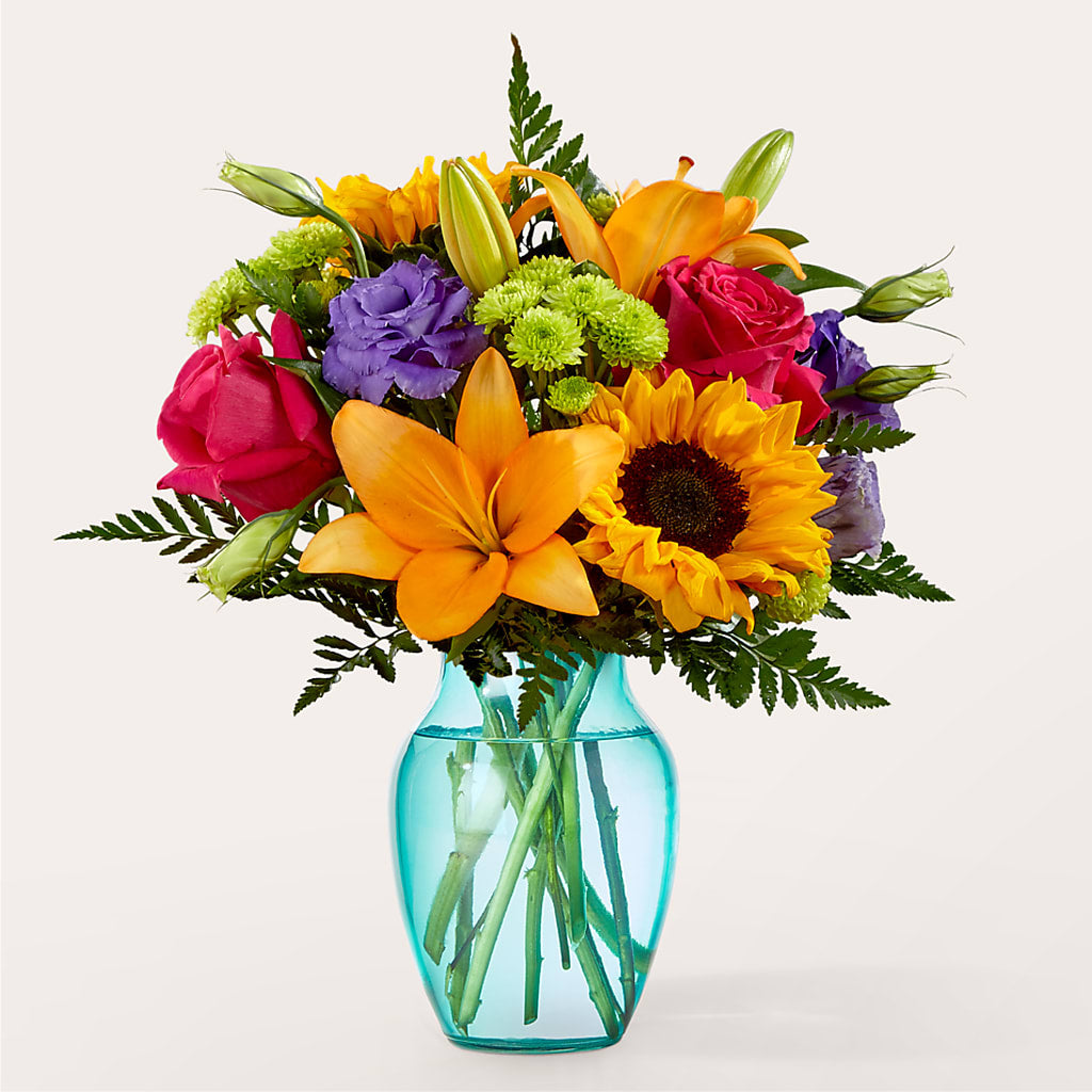 Double Rainbow Bouquet – Floral Villa, Whitewater WI