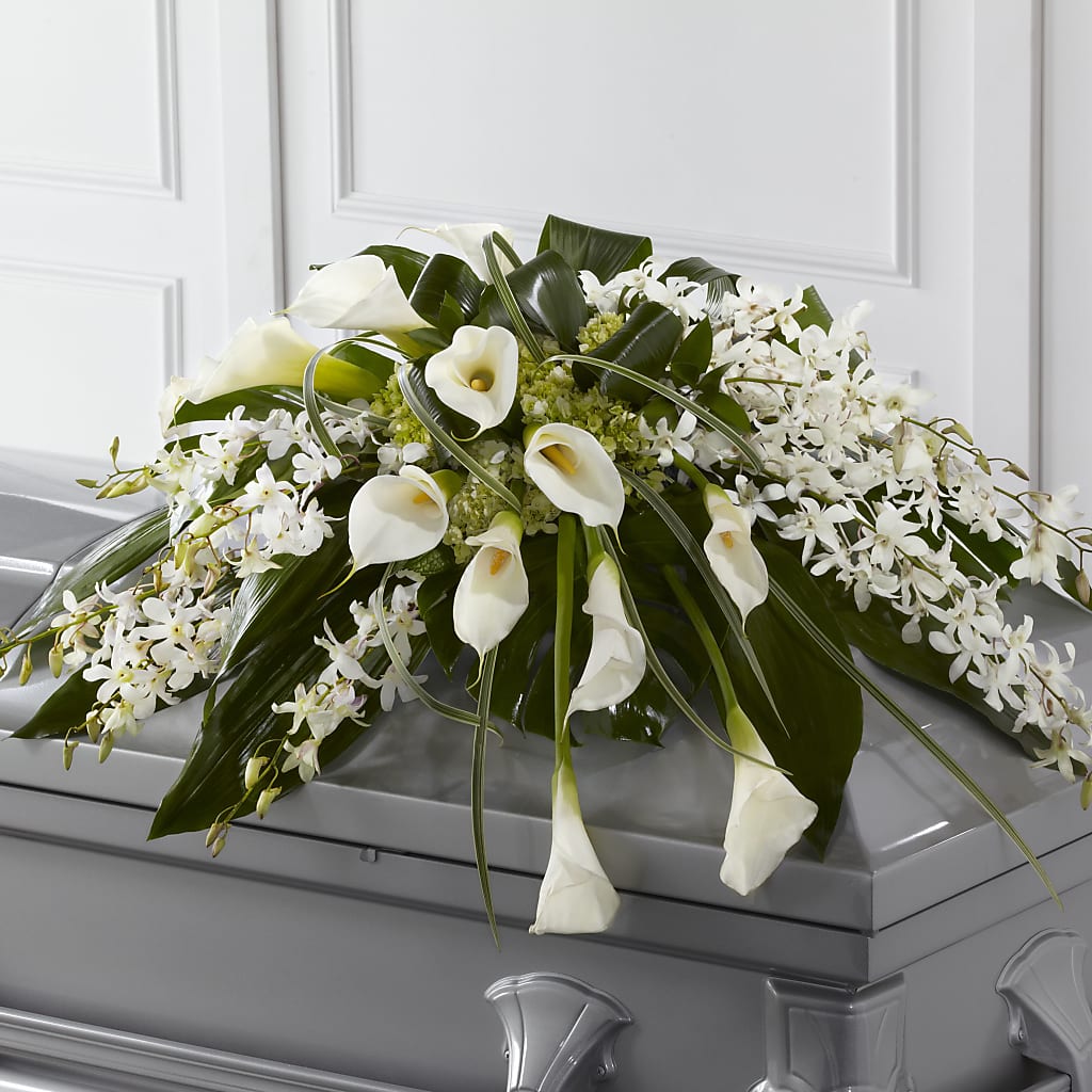 Angel Wings Casket Spray – Floral Villa, Whitewater WI