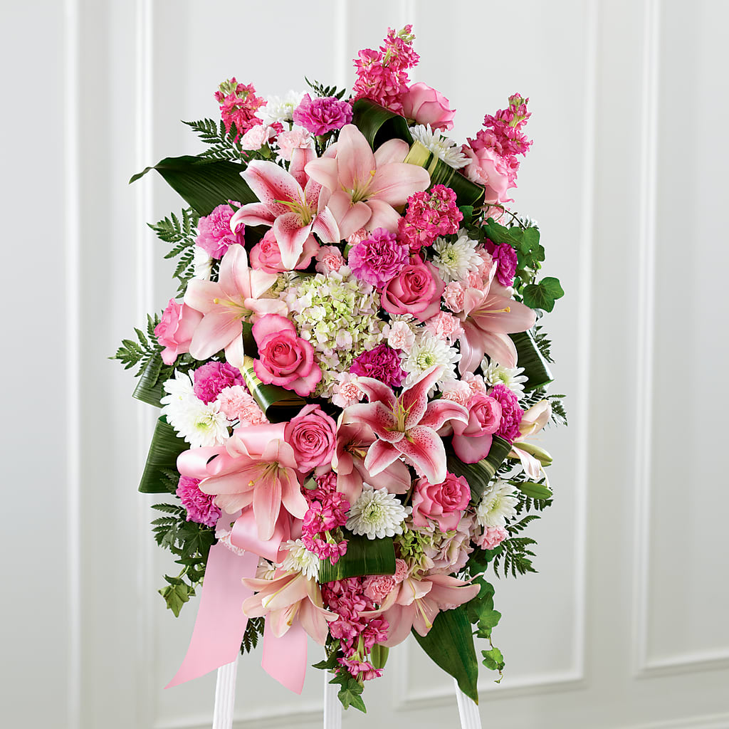 Comforting Standing Spray – Floral Villa, Whitewater WI