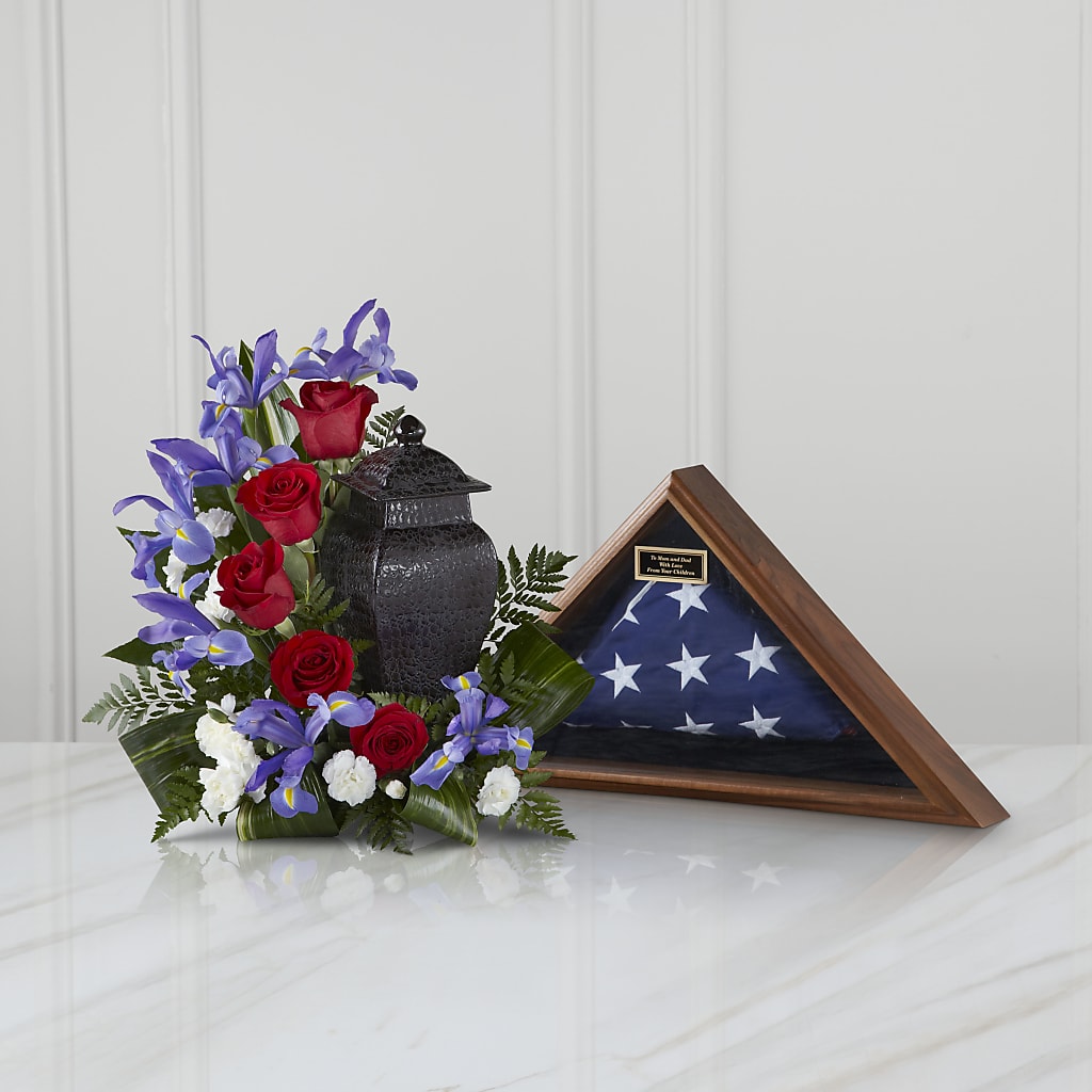 Patriotic Tribute Arrangement – Floral Villa, Whitewater WI