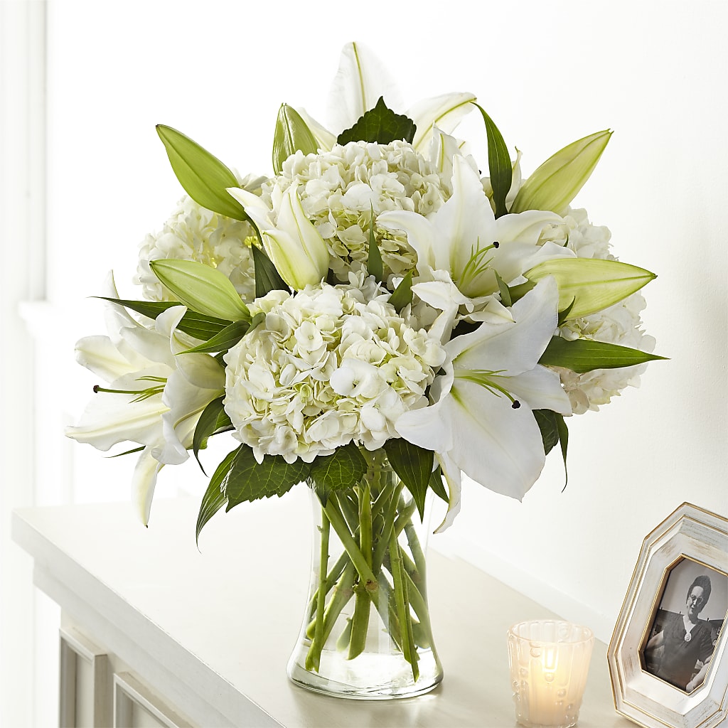 Compassionate Lily Bouquet – Floral Villa, Whitewater WI