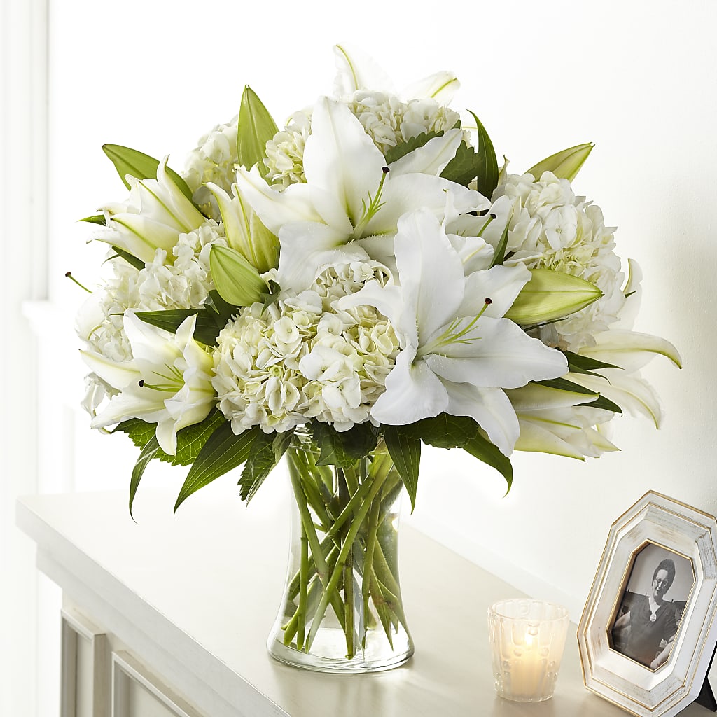 Compassionate Lily Bouquet – Floral Villa, Whitewater WI