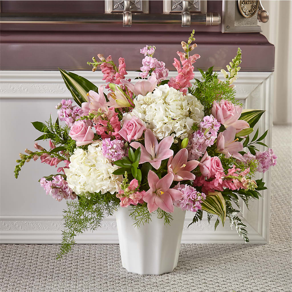 Simply Serene Floor Basket – Floral Villa, Whitewater WI