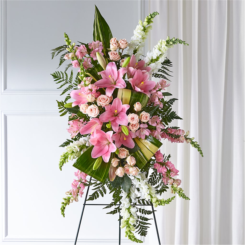Elegant Embrace Standing Spray – Floral Villa, Whitewater WI