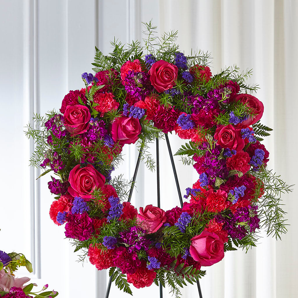 Calming Colors Wreath – Floral Villa, Whitewater WI