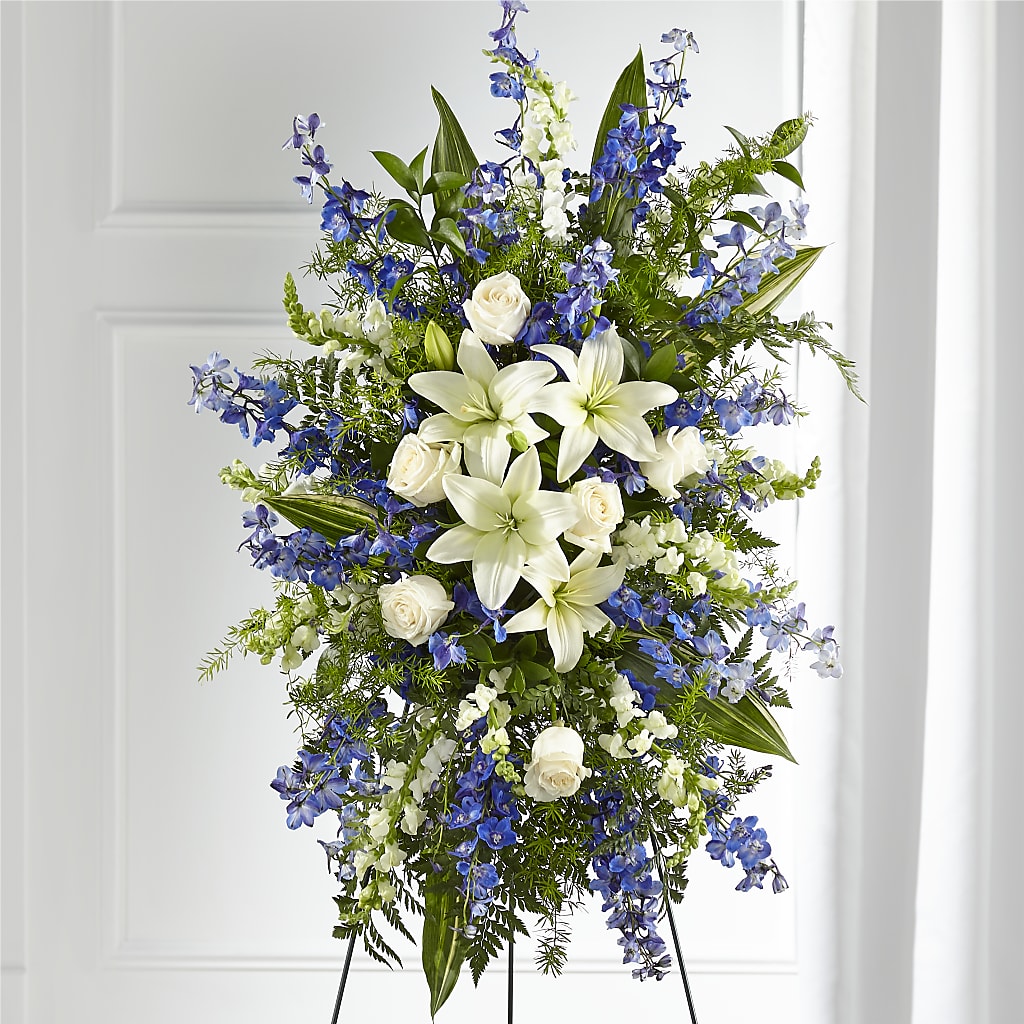 Faithful Friend Standing Spray – Floral Villa, Whitewater WI