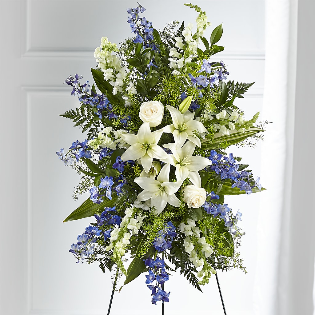 Faithful Friend Standing Spray – Floral Villa, Whitewater WI