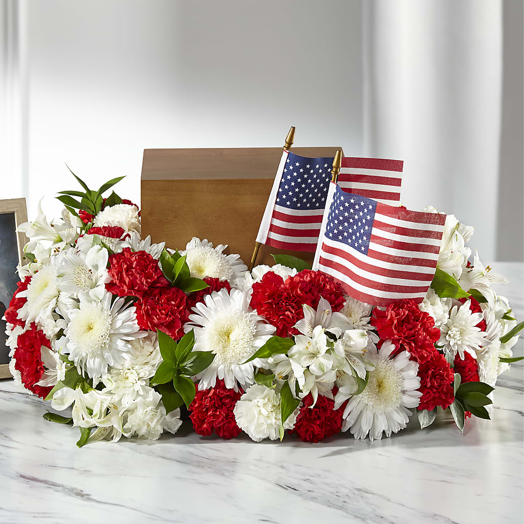Spirit of Patriotism Cremation Adornment – Floral Villa, Whitewater WI