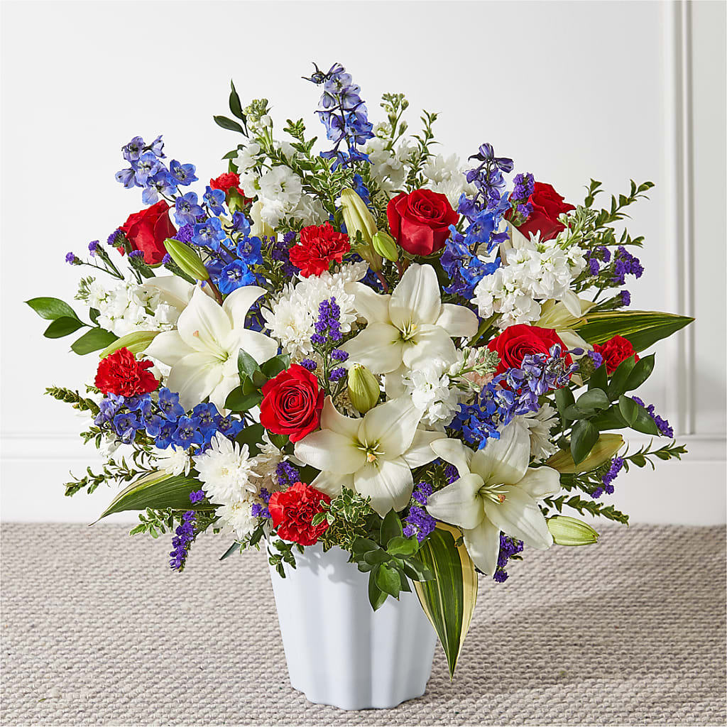 Consoled Floor Basket – Floral Villa, Whitewater WI