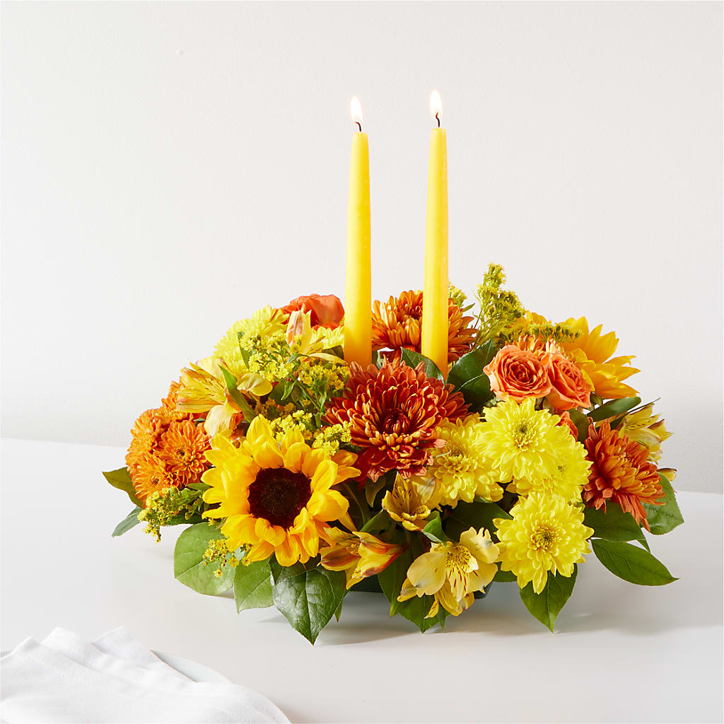 Autumn Harmony Centerpiece – Floral Villa, Whitewater WI