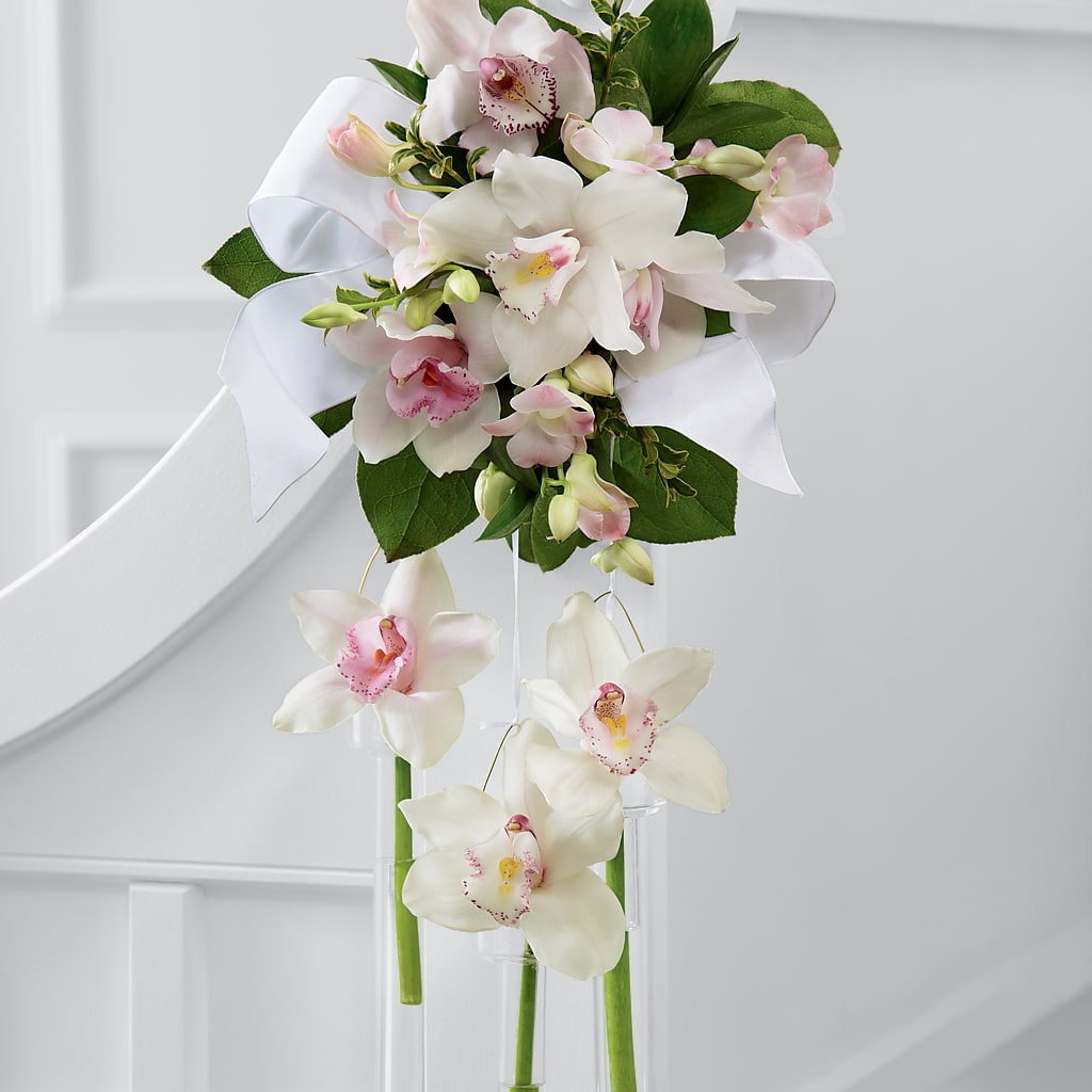 Perfect Entrance Pew Arrangement – Floral Villa, Whitewater WI