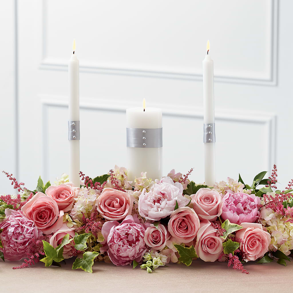 Worldwide Romance Unity Candle Arrangement – Floral Villa, Whitewater WI