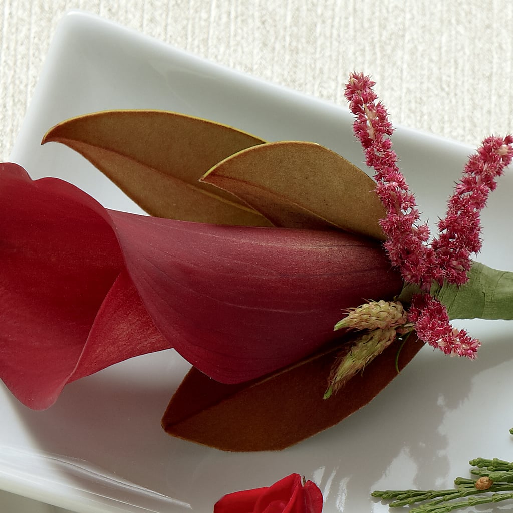 Red Calla Boutonniere – Floral Villa, Whitewater WI