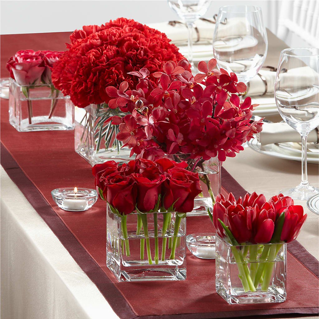 Modern Grace Centerpiece – Floral Villa, Whitewater WI