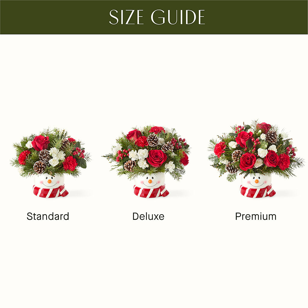 Jolly Snowman Bouquet –  Floral Villa, Whitewater WI