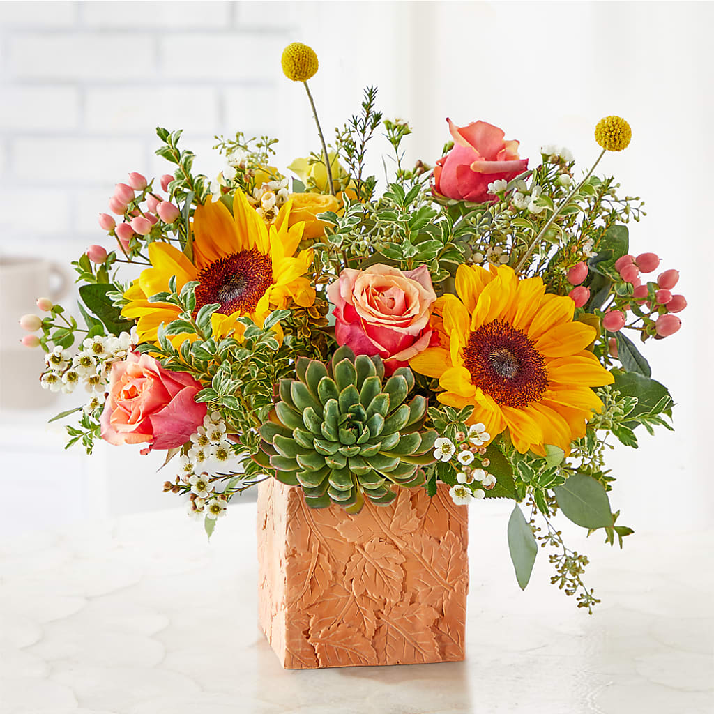 Sunflower Season Bouquet –  Floral Villa, Whitewater WI