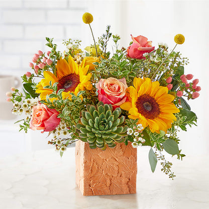 Sunflower Season Bouquet –  Floral Villa, Whitewater WI