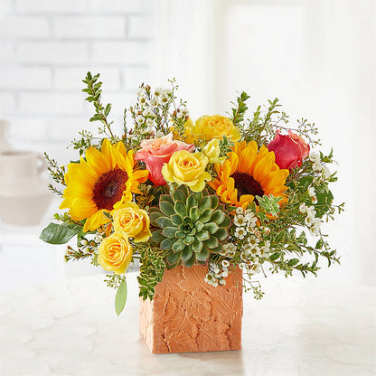 Sunflower Season Bouquet –  Floral Villa, Whitewater WI