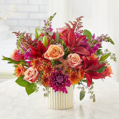Burgundy Landscape Bouquet –  Floral Villa, Whitewater WI