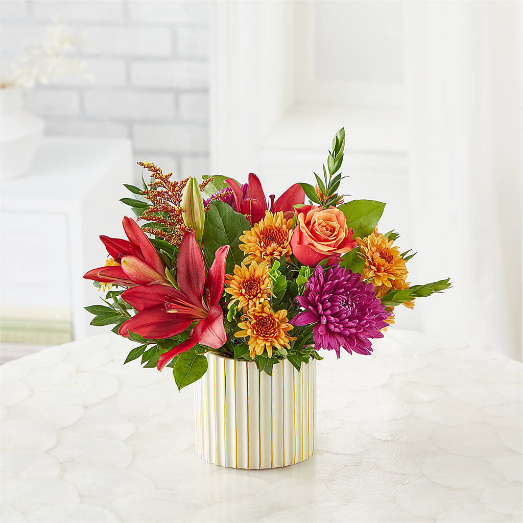 Burgundy Landscape Bouquet –  Floral Villa, Whitewater WI