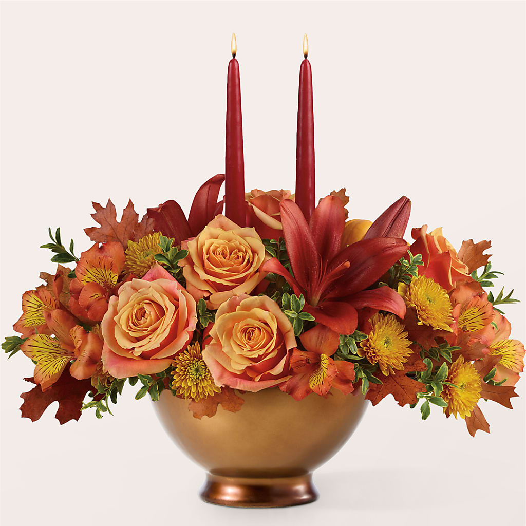 Harvest Table Centerpiece –  Floral Villa, Whitewater WI