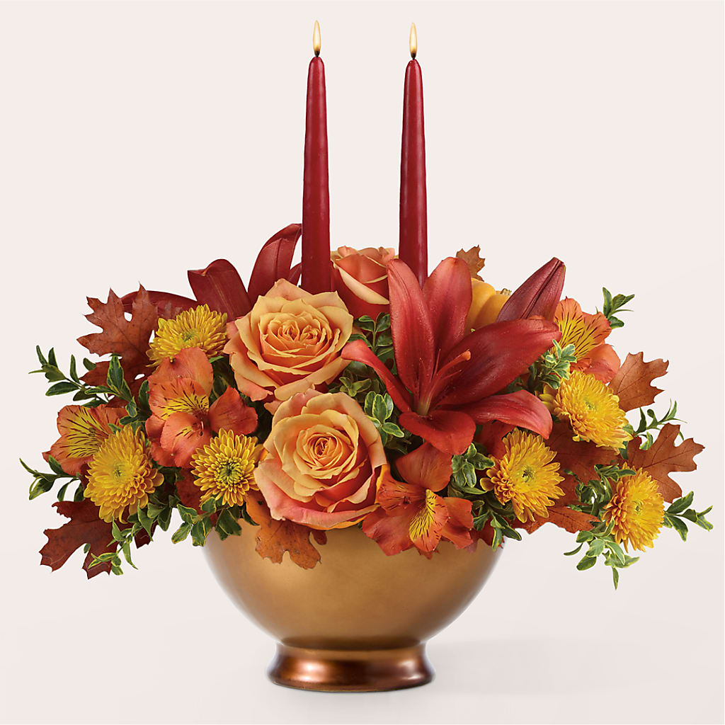 Harvest Table Centerpiece –  Floral Villa, Whitewater WI