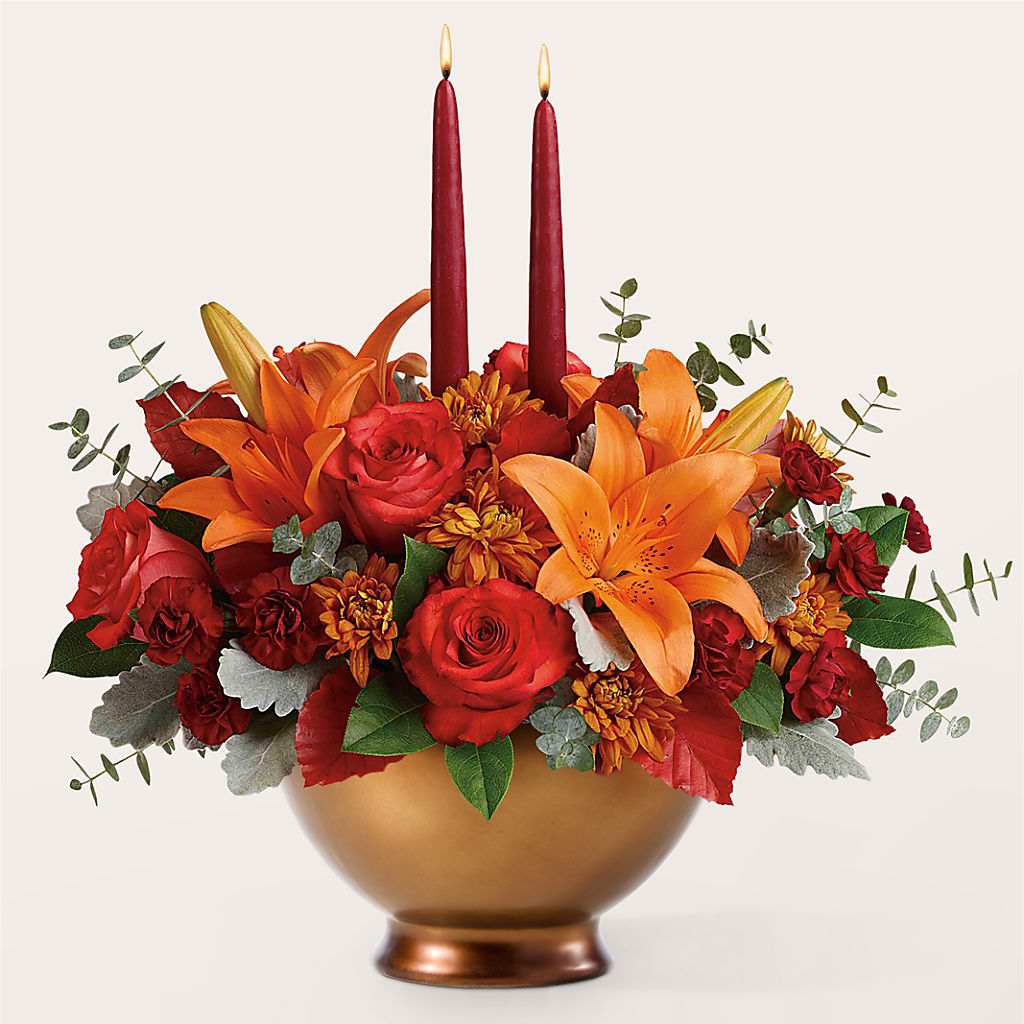 Fruits of Fall Centerpiece –  Floral Villa, Whitewater WI