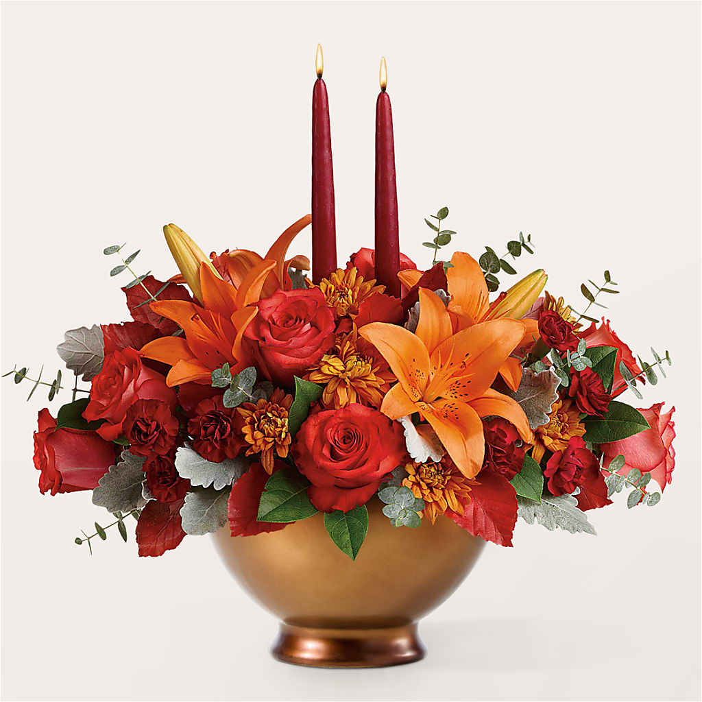 Fruits of Fall Centerpiece –  Floral Villa, Whitewater WI