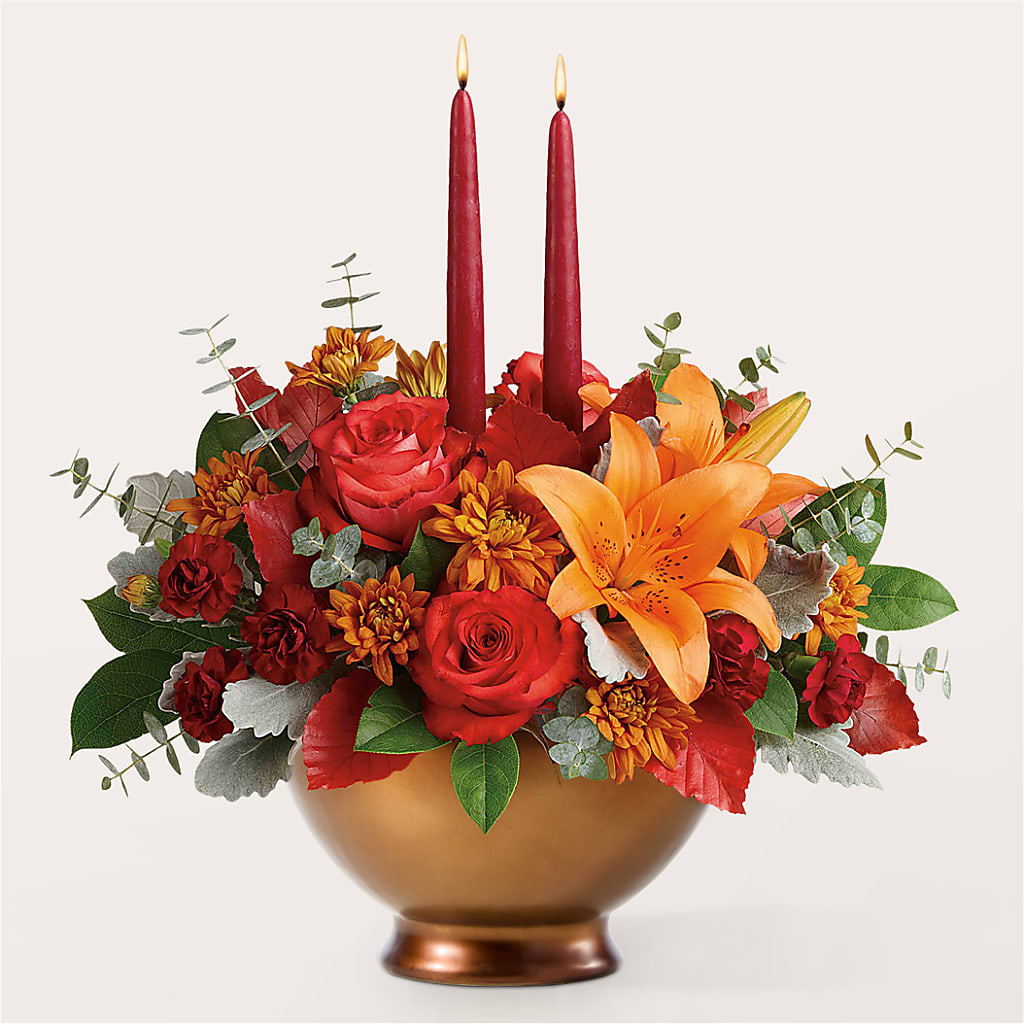Fruits of Fall Centerpiece –  Floral Villa, Whitewater WI