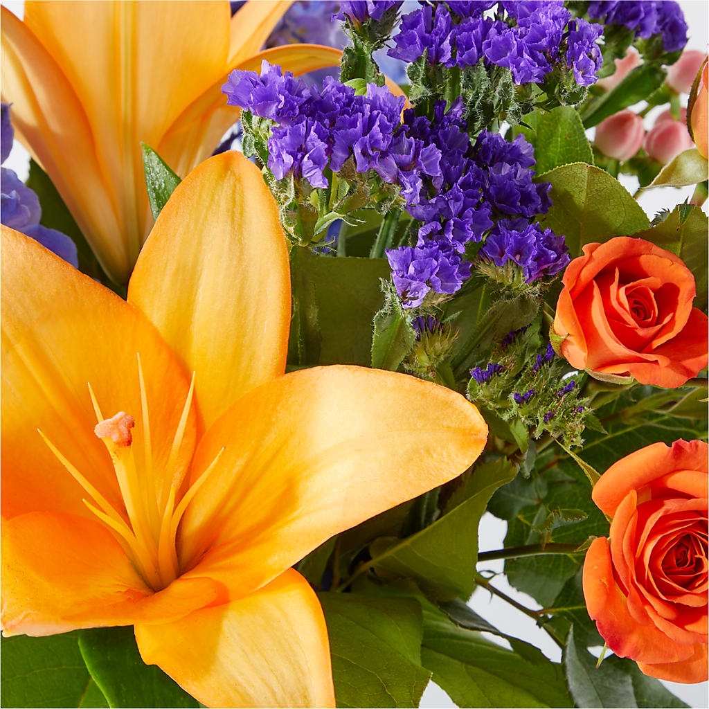 Radiant Citrus Bouquet –  Floral Villa, Whitewater WI