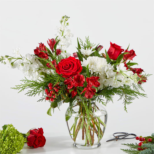 Merry Moment Bouquet – A Florist Original –  Floral Villa, Whitewater WI