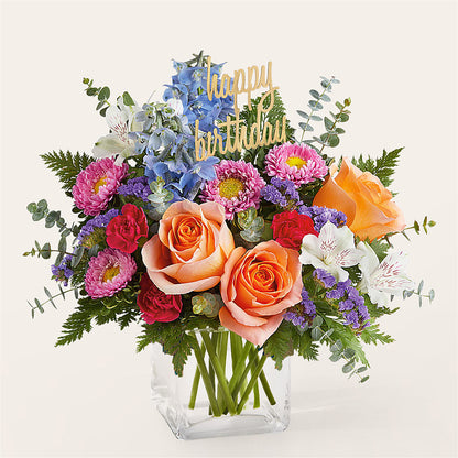 Birthday Bash Bouquet –  Floral Villa, Whitewater WI