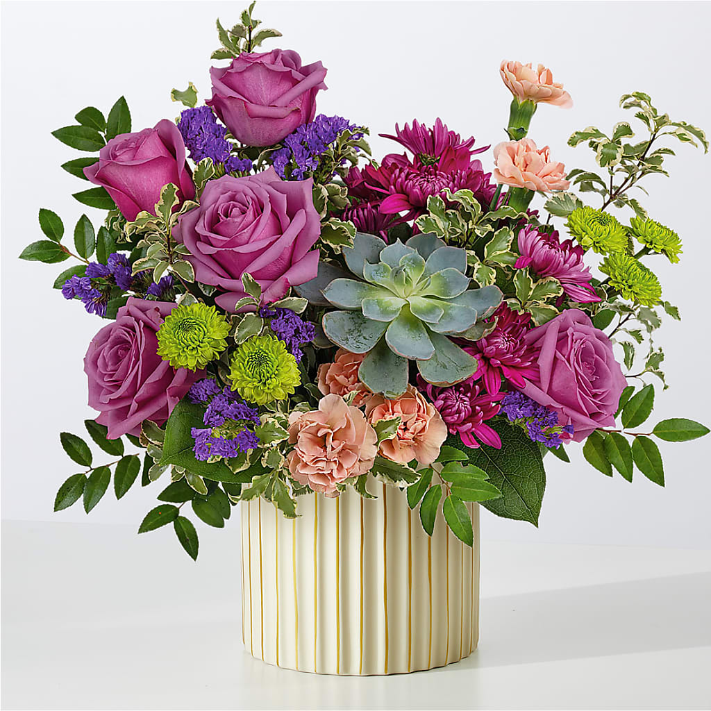 You’re a Gem Bouquet with Ivory Vase