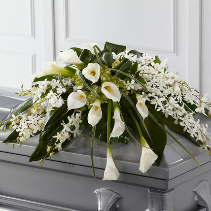 Angel Wings Casket Spray –  Floral Villa, Whitewater WI