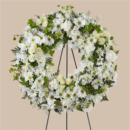 Faithful Wishes Wreath –  Floral Villa, Whitewater WI