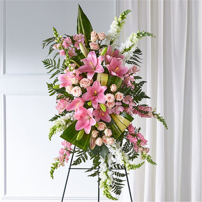 Elegant Embrace Standing Spray –  Floral Villa, Whitewater WI
