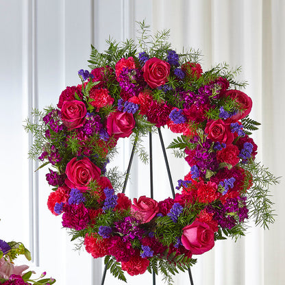 Calming Colors Wreath –  Floral Villa, Whitewater WI