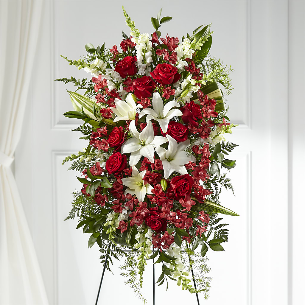 Everlasting Memory Standing Spray –  Floral Villa, Whitewater WI