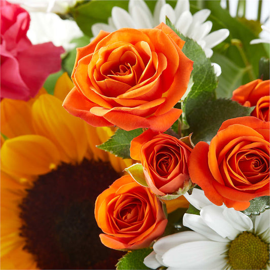 Sun-drenched Blooms Bouquet –  Floral Villa, Whitewater WI