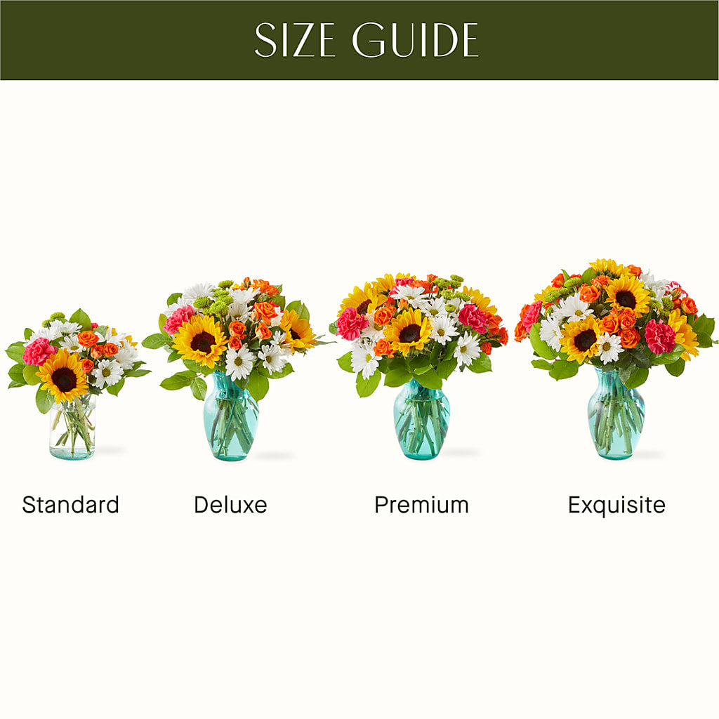 Sun-drenched Blooms Bouquet –  Floral Villa, Whitewater WI
