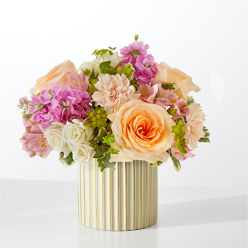 Paradise Bouquet with Ivory Vase –  Floral Villa, Whitewater WI