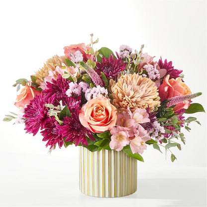 Berry Cobbler Bouquet with Ivory Vase –  Floral Villa, Whitewater WI