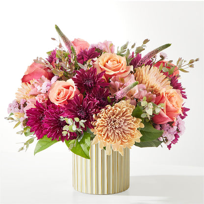 Berry Cobbler Bouquet with Ivory Vase –  Floral Villa, Whitewater WI
