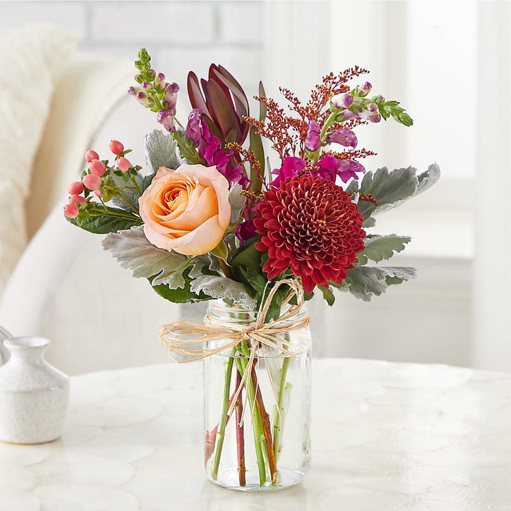 Moody Hues Bouquet –  Floral Villa, Whitewater WI