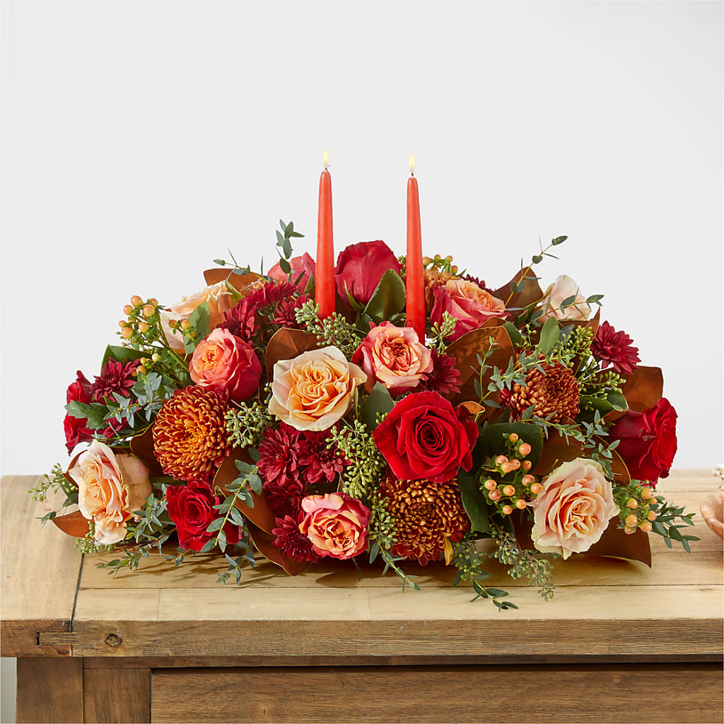 Gather Near Centerpiece –  Floral Villa, Whitewater WI