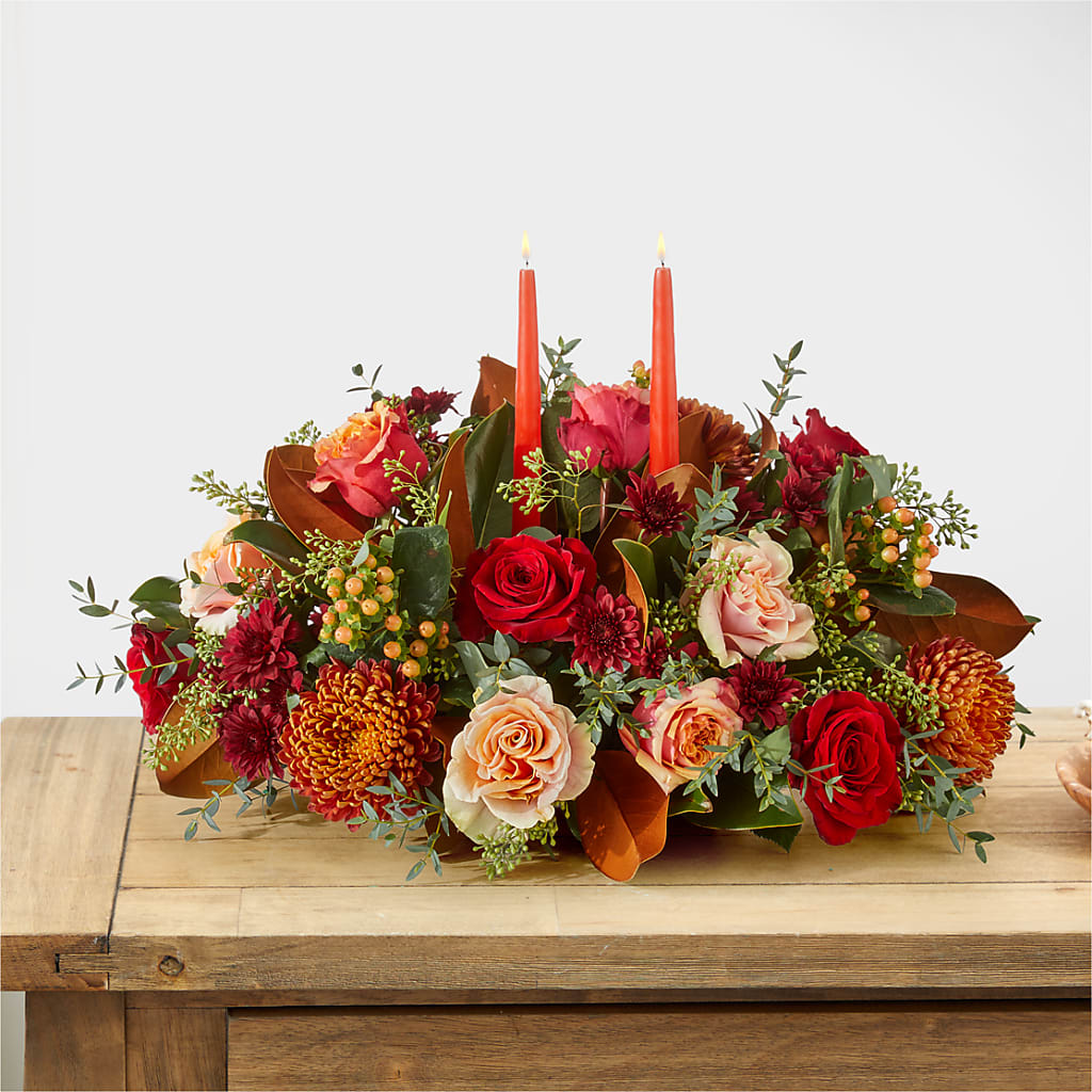 Gather Near Centerpiece –  Floral Villa, Whitewater WI